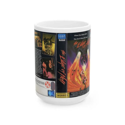 THE EDGE OF HELL (VHS COVER) - White Coffee Mug 15oz - Go Mug Yourself