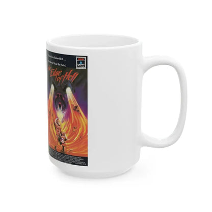 THE EDGE OF HELL (VHS COVER) - White Coffee Mug - Go Mug Yourself