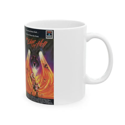 THE EDGE OF HELL (VHS COVER) - White Coffee Mug - Go Mug Yourself