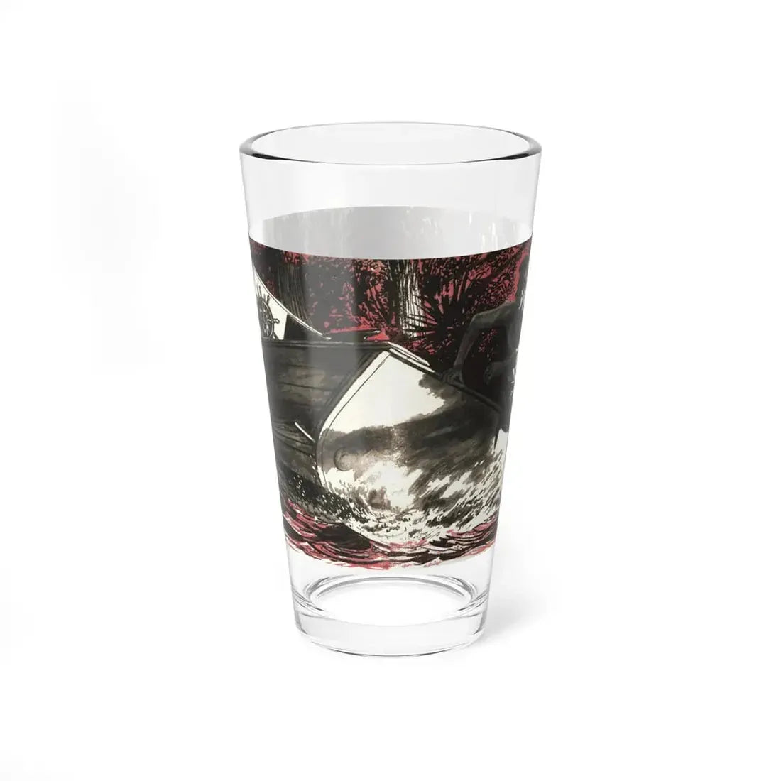 The Edge of the Knife (1), Bluebook, February 1956 (Magazine Illustration) Pint Glass 16oz 16oz - Go Mug Yourself