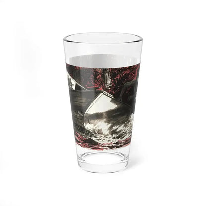 The Edge of the Knife (1), Bluebook, February 1956 (Magazine Illustration) Pint Glass 16oz 16oz - Go Mug Yourself