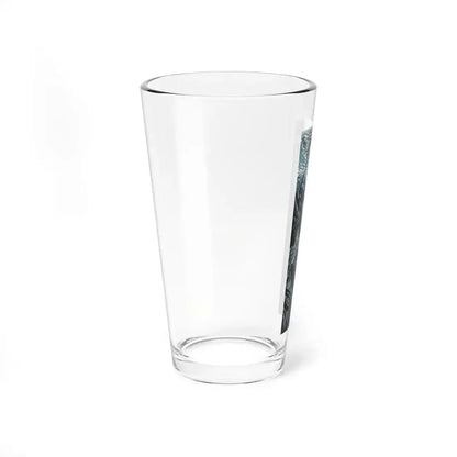 The Edge of the Knife (2), Bluebook, February 1956 (Magazine Illustration) Pint Glass 16oz - Go Mug Yourself