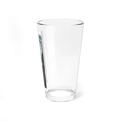 The Edge of the Knife (2), Bluebook, February 1956 (Magazine Illustration) Pint Glass 16oz - Go Mug Yourself