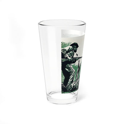 The Edge of the Knife (4), Bluebook, February 1956 (Magazine Illustration) Pint Glass 16oz-Go Mug Yourself