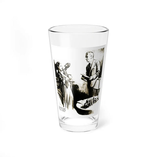 The Egyptian Necklace (2), The Illustrated Detective Magazine, September 1931 (Magazine Illustration) Pint Glass 16oz 16oz - Go Mug Yourself
