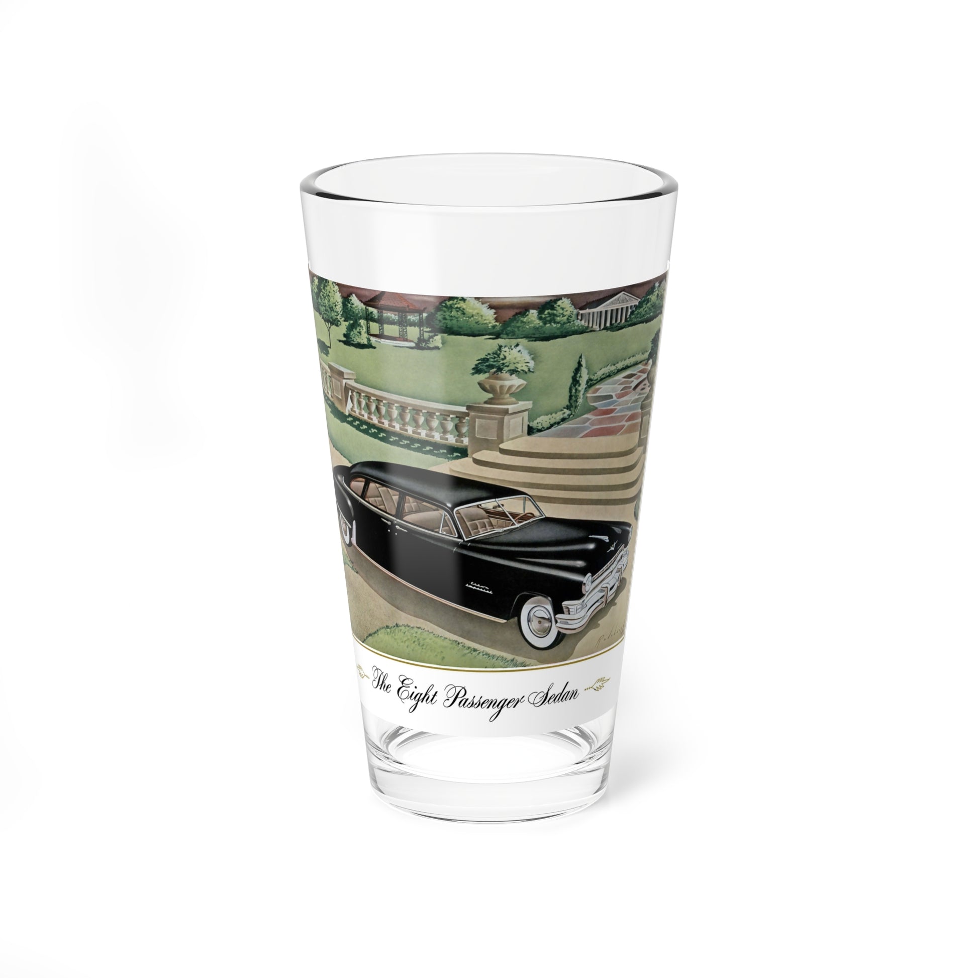 The Eight Passenger Sedan (Magazine Illustration) Pint Glass 16oz-16oz-Go Mug Yourself