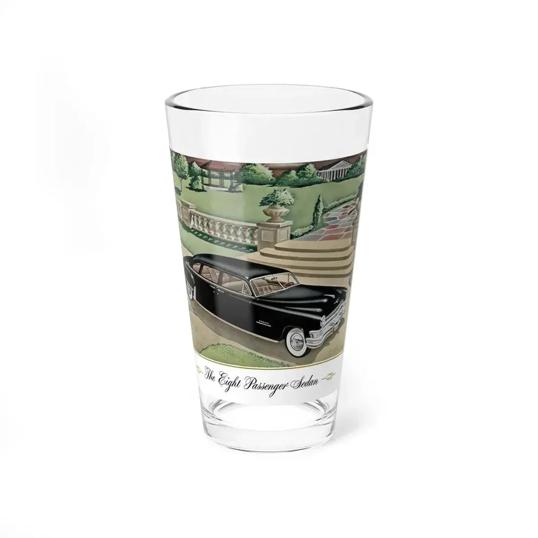 The Eight Passenger Sedan (Magazine Illustration) Pint Glass 16oz 16oz - Go Mug Yourself