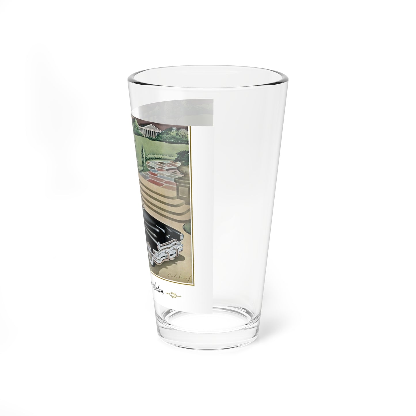 The Eight Passenger Sedan (Magazine Illustration) Pint Glass 16oz-Go Mug Yourself