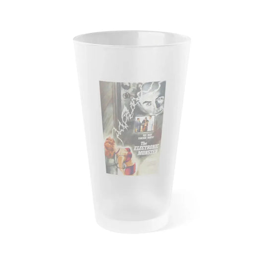 THE ELECTRONIC MONSTER 1958 Movie Poster - Frosted Pint Glass 16oz 16oz Frosted - Go Mug Yourself