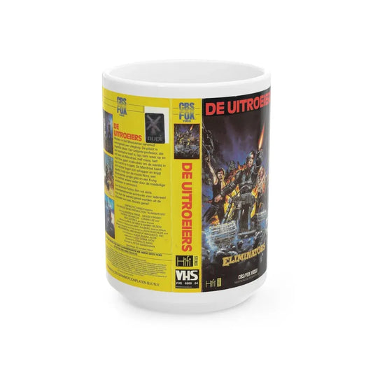 THE ELIMINATORS (VHS COVER) - White Coffee Mug 15oz - Go Mug Yourself