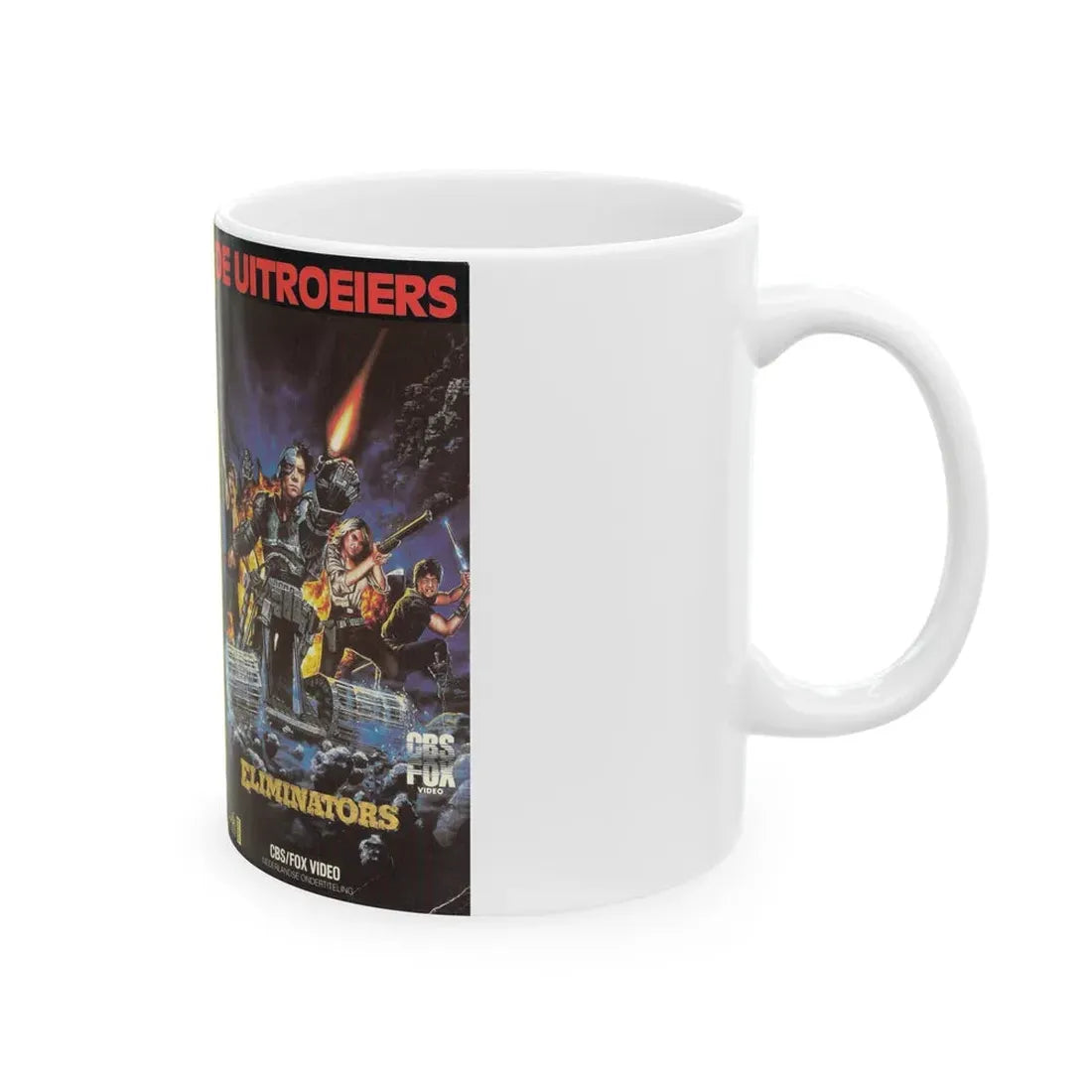 THE ELIMINATORS (VHS COVER) - White Coffee Mug - Go Mug Yourself