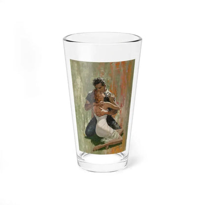The Embrace, probable paperback cover, circa 1950 (Magazine Illustration) Pint Glass 16oz 16oz - Go Mug Yourself