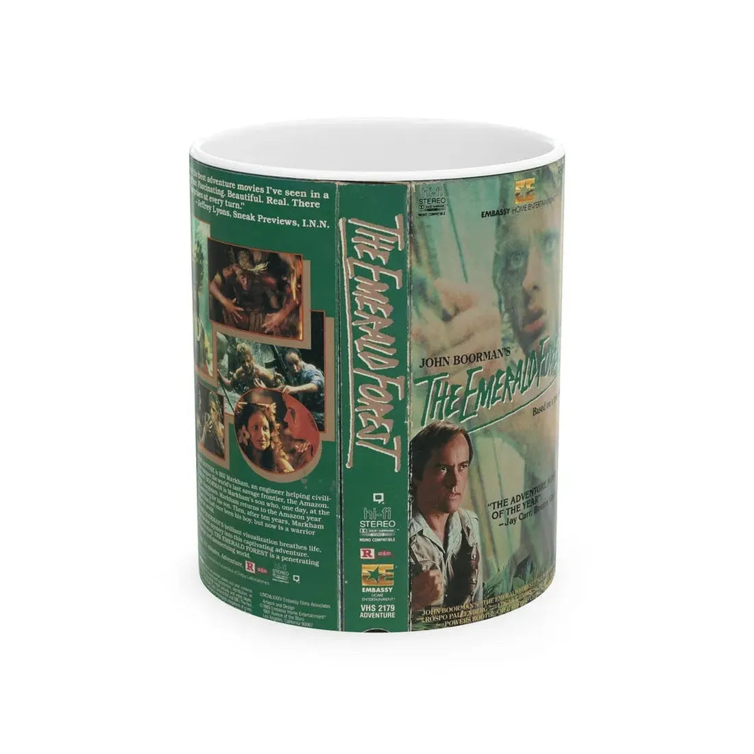 THE EMERALD FOREST (VHS COVER) - White Coffee Mug 11oz - Go Mug Yourself