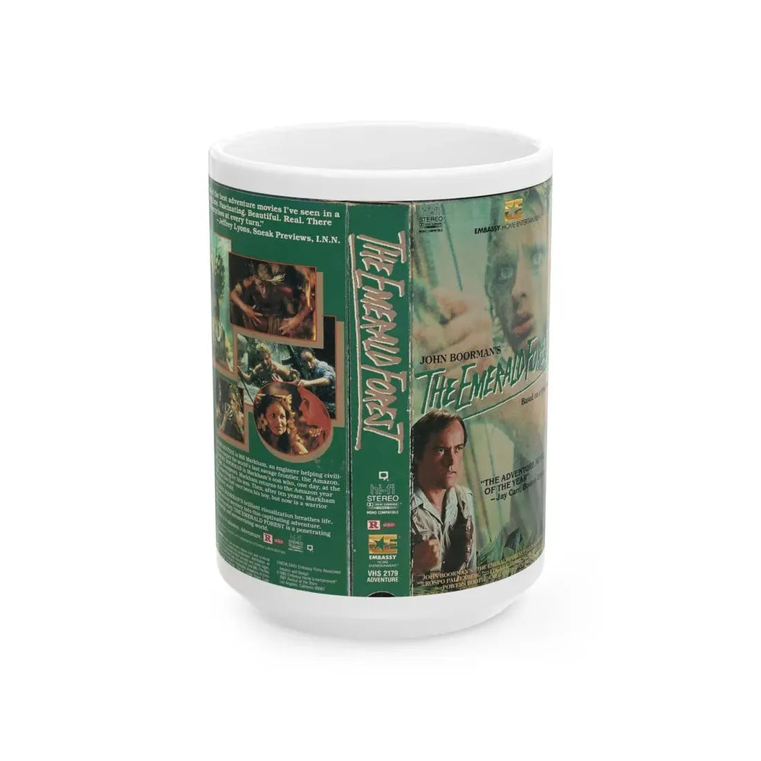 THE EMERALD FOREST (VHS COVER) - White Coffee Mug 15oz - Go Mug Yourself