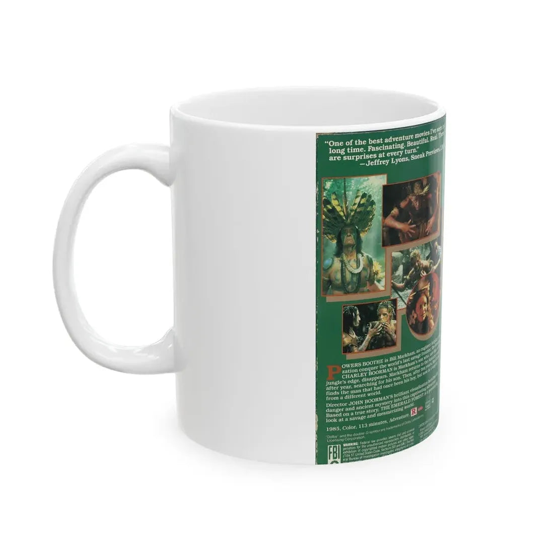 THE EMERALD FOREST (VHS COVER) - White Coffee Mug - Go Mug Yourself