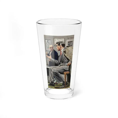 The Emir Mahmoud's Heart, The Saturday Evening Post story illustration, circa late 1950s (Magazine Illustration) Pint Glass 16oz 16oz - Go Mug Yourself