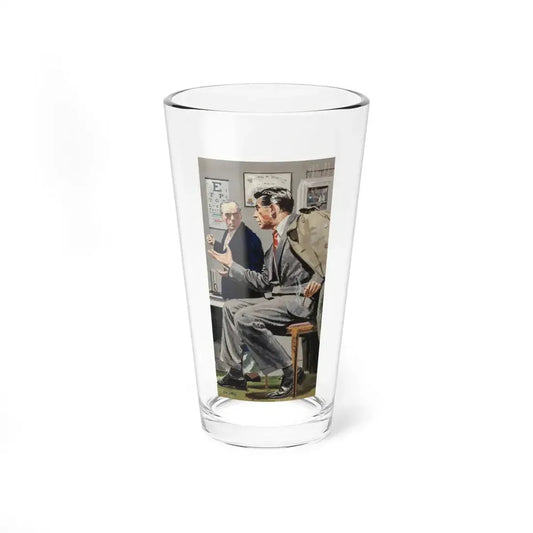 The Emir Mahmoud's Heart, The Saturday Evening Post story illustration, circa late 1950s (Magazine Illustration) Pint Glass 16oz 16oz - Go Mug Yourself