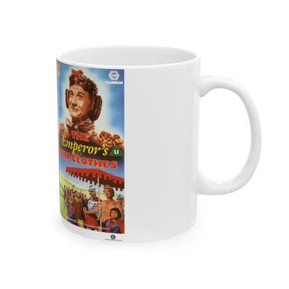 THE EMPERORS NEW CLOTHES (VHS COVER) - White Coffee Mug - Go Mug Yourself