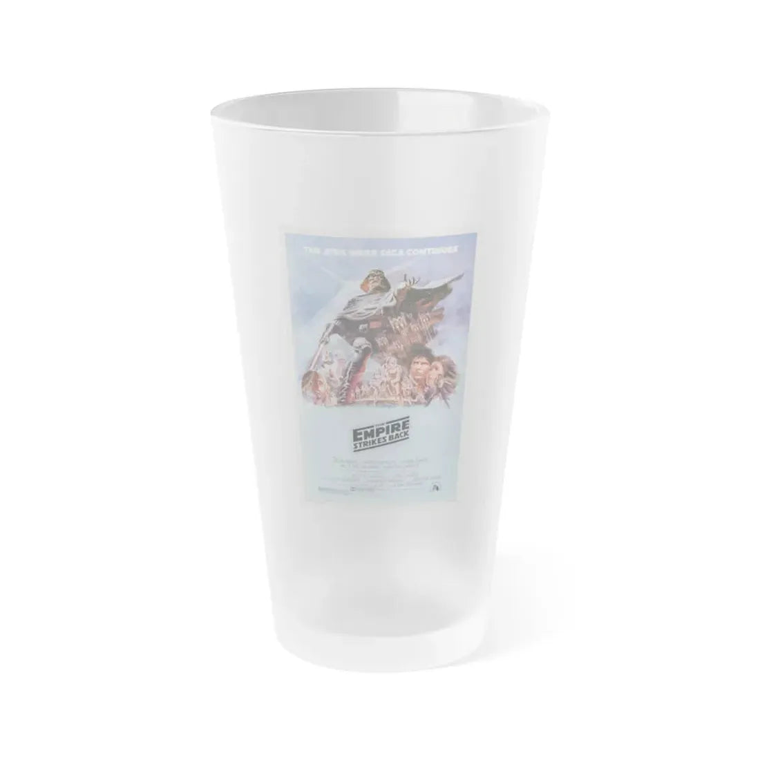 THE EMPIRE STRIKES BACK 1980 Movie Poster - Frosted Pint Glass 16oz 16oz Frosted - Go Mug Yourself