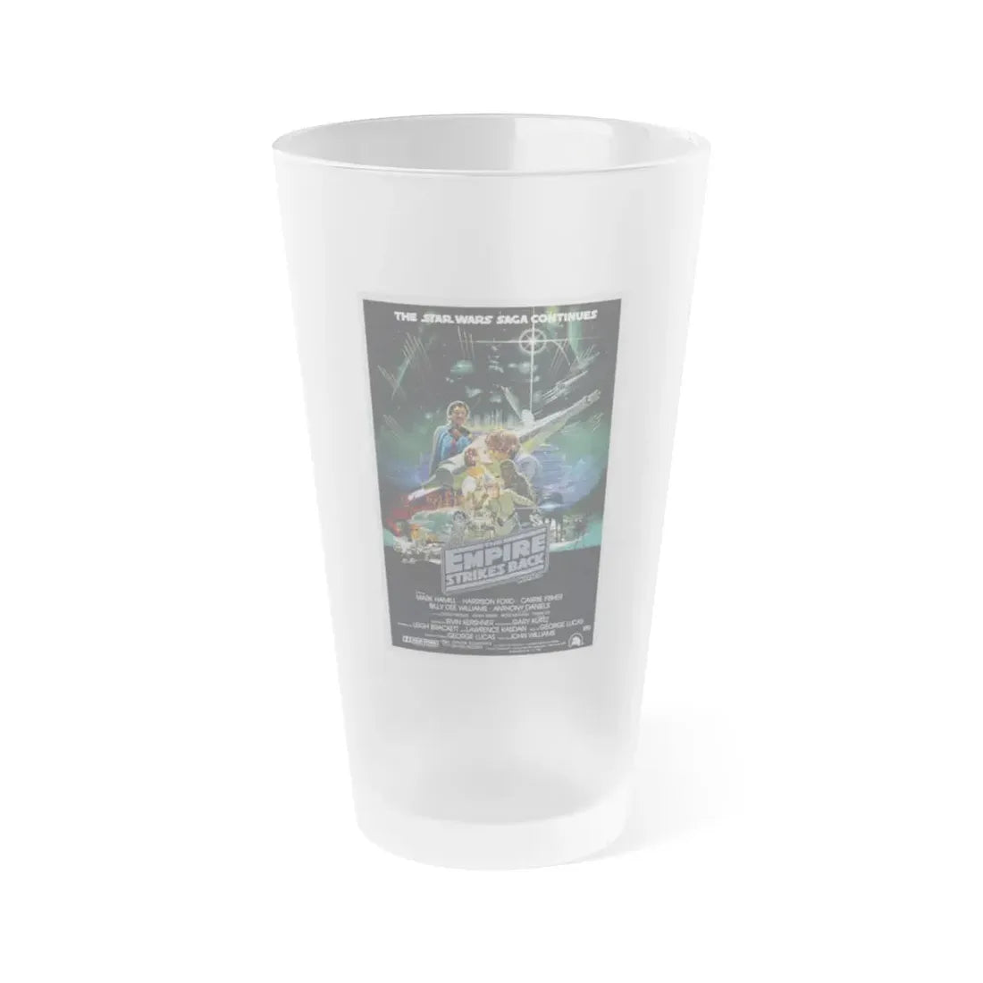 THE EMPIRE STRIKES BACK (2) 1980 Movie Poster - Frosted Pint Glass 16oz 16oz Frosted - Go Mug Yourself
