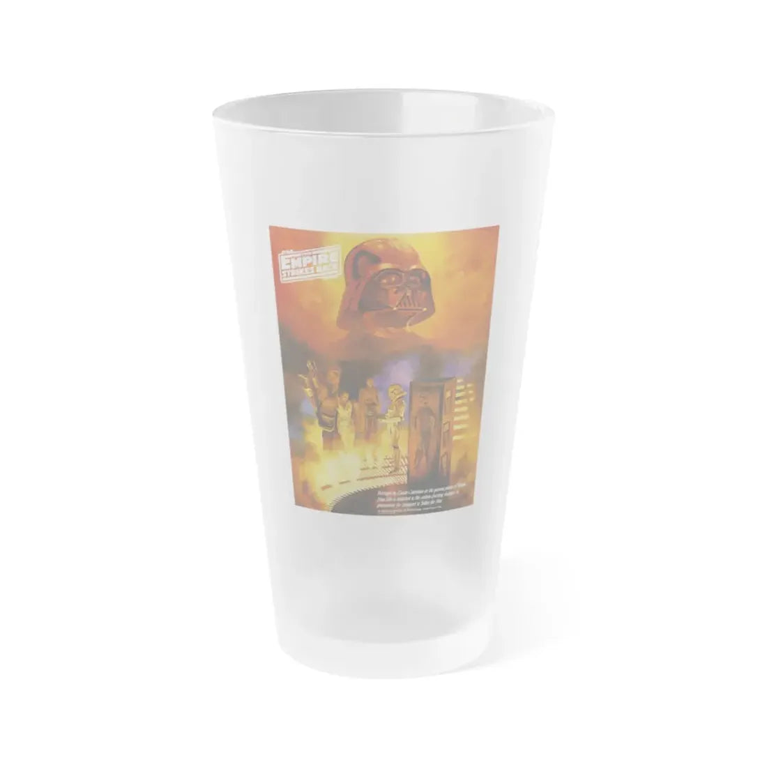 THE EMPIRE STRIKES BACK (COCA COLA ADVANCE 1) 1980 Movie Poster - Frosted Pint Glass 16oz 16oz Frosted - Go Mug Yourself