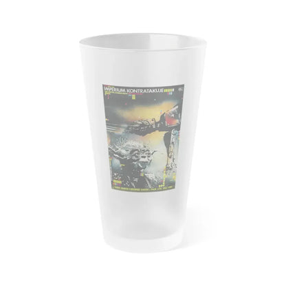 THE EMPIRE STRIKES BACK (POLISH) 1980 Movie Poster - Frosted Pint Glass 16oz 16oz Frosted - Go Mug Yourself