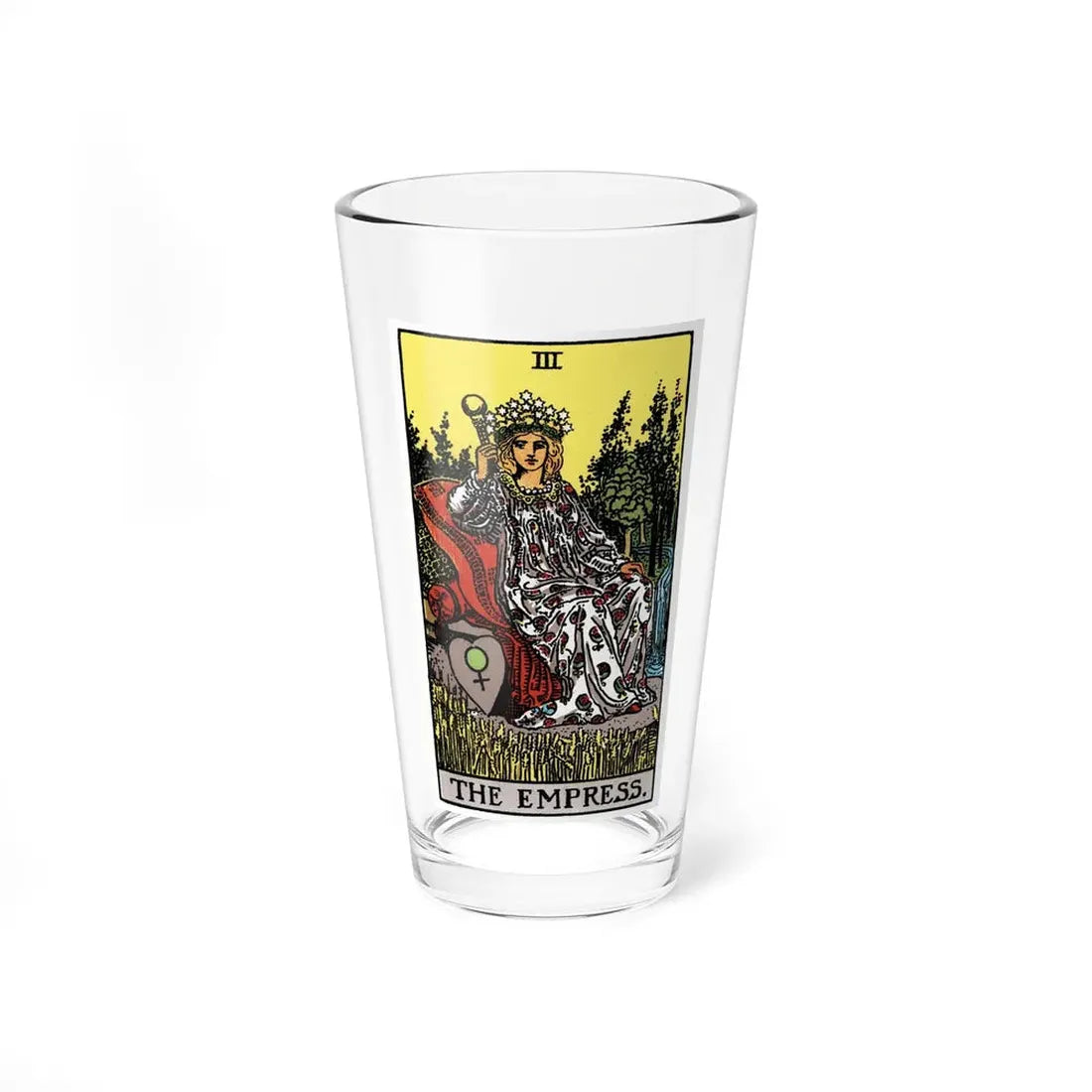 The Empress (Tarot Card) Pint Glass 16oz 16oz - Go Mug Yourself