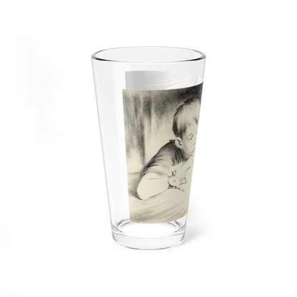 The Encounter and The Launching (1) (Magazine Illustration) Pint Glass 16oz-Go Mug Yourself