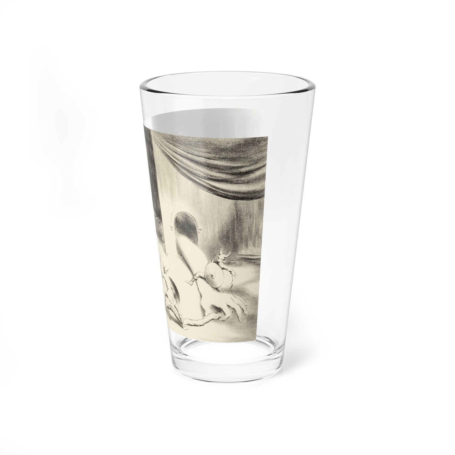 The Encounter and The Launching (1) (Magazine Illustration) Pint Glass 16oz-Go Mug Yourself