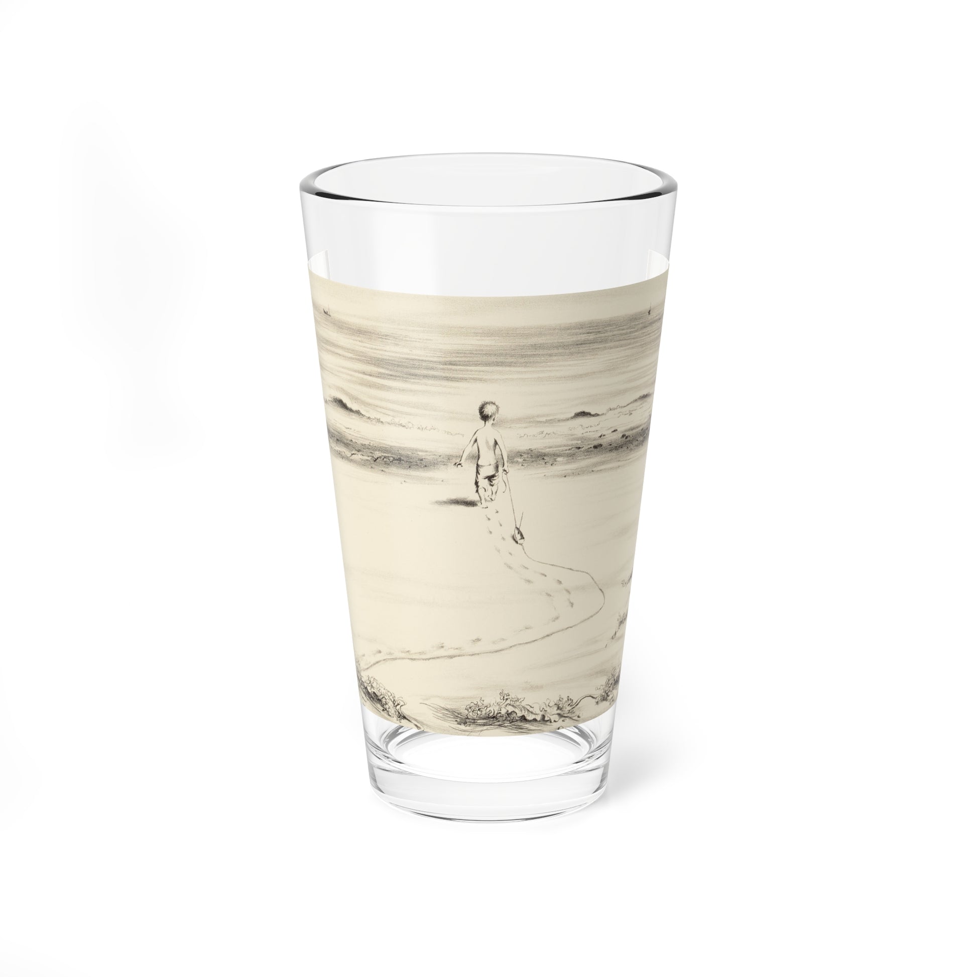 The Encounter and The Launching (2) (Magazine Illustration) Pint Glass 16oz-16oz-Go Mug Yourself