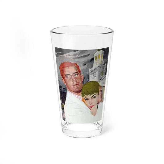 The End of Her Life, Cosmopolitan, January 1957 (Magazine Illustration) Pint Glass 16oz 16oz - Go Mug Yourself