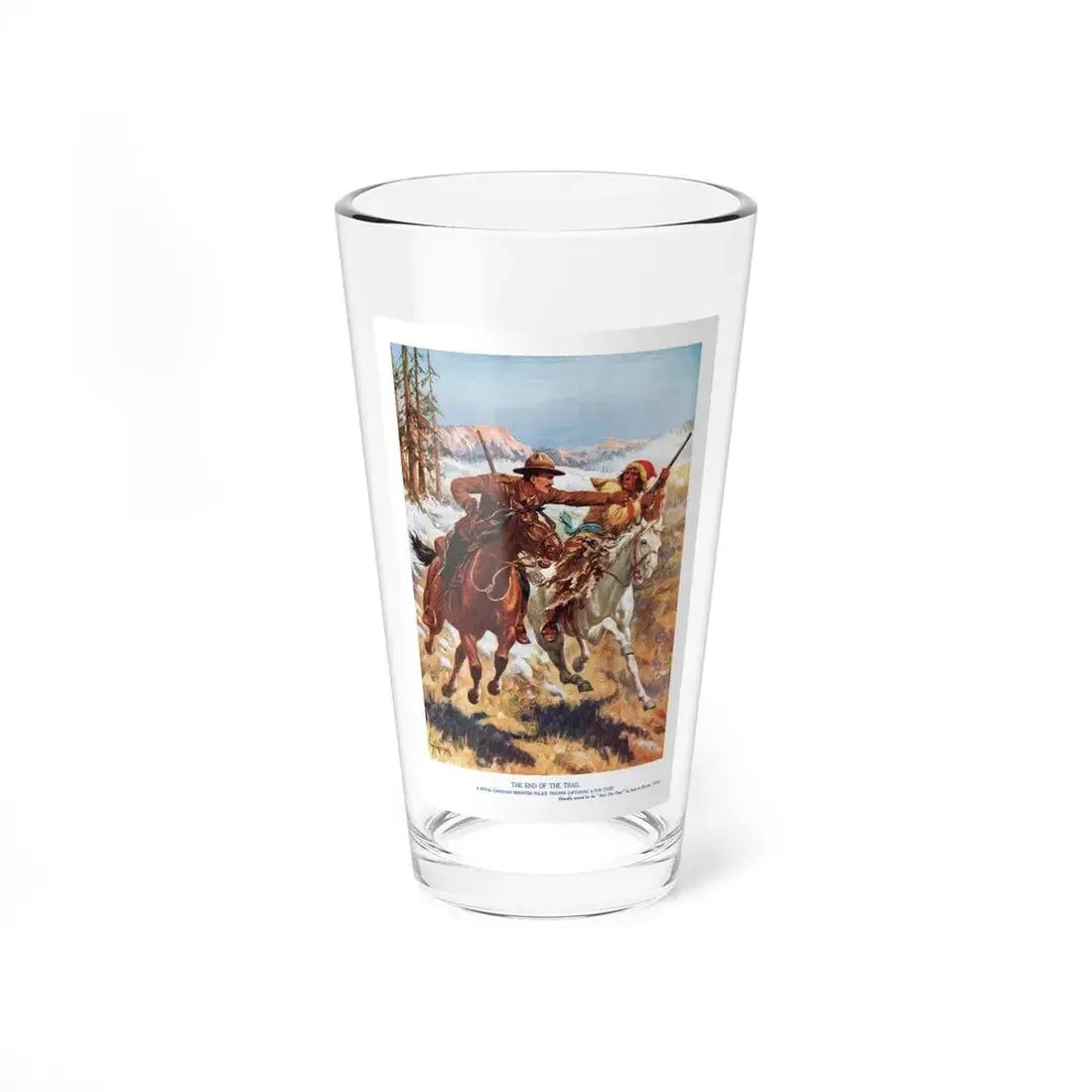 The End Of The Trail, Boy's Own Paper Annual, Volume 47, 1924-1925 (Magazine Illustration) Pint Glass 16oz 16oz - Go Mug Yourself