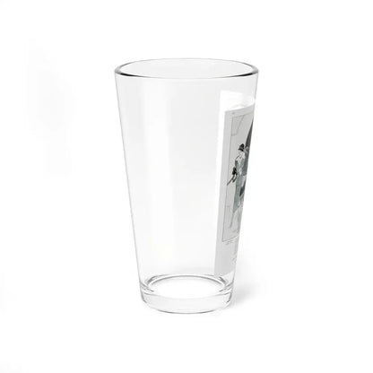 The English Depart and Arrive In Perfect Good Form, Harper's Bazaar, June 1923 (Magazine Illustration) Pint Glass 16oz - Go Mug Yourself