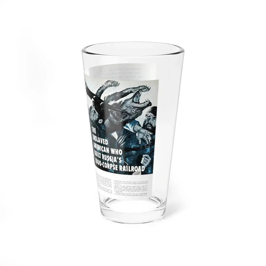 The Enslaved American Who Built Russia's, Male, January 1961 (Magazine Illustration) Pint Glass 16oz - Go Mug Yourself
