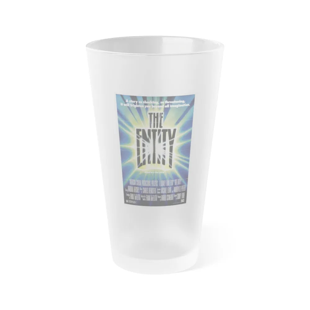 THE ENTITY 1982 Movie Poster - Frosted Pint Glass 16oz-16oz-Frosted-Go Mug Yourself