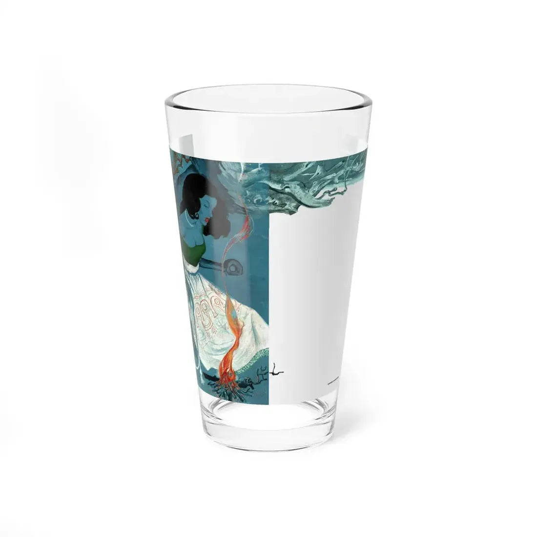 The Equatorial Man, Collier's, November 5, 1949 (Magazine Illustration) Pint Glass 16oz 16oz - Go Mug Yourself