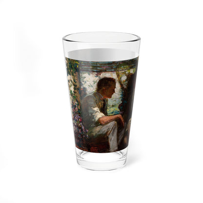 The Equestrian Rider, Empire Silk Company advertisement, 1920 (Magazine Illustration) Pint Glass 16oz-Go Mug Yourself