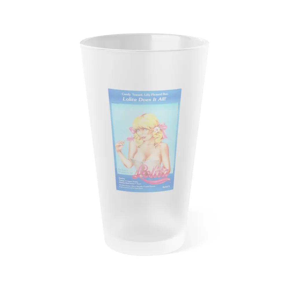 THE EROTIC ADVENTURES OF LOLITA 1982 Movie Poster - Frosted Pint Glass 16oz-16oz-Frosted-Go Mug Yourself