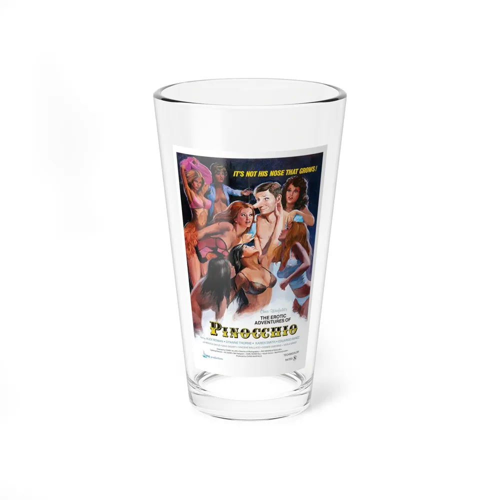 THE EROTIC ADVENTURES OF PINOCCHIO 1971 Movie Poster - Pint Glass 16oz-16oz-Go Mug Yourself