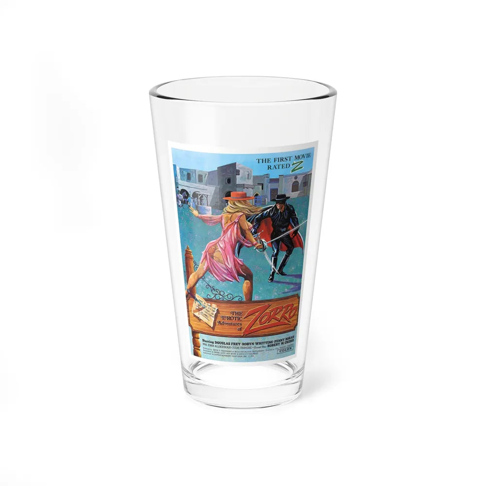 THE EROTIC ADVENTURES OF ZORRO 1972 Movie Poster - Pint Glass 16oz-16oz-Go Mug Yourself