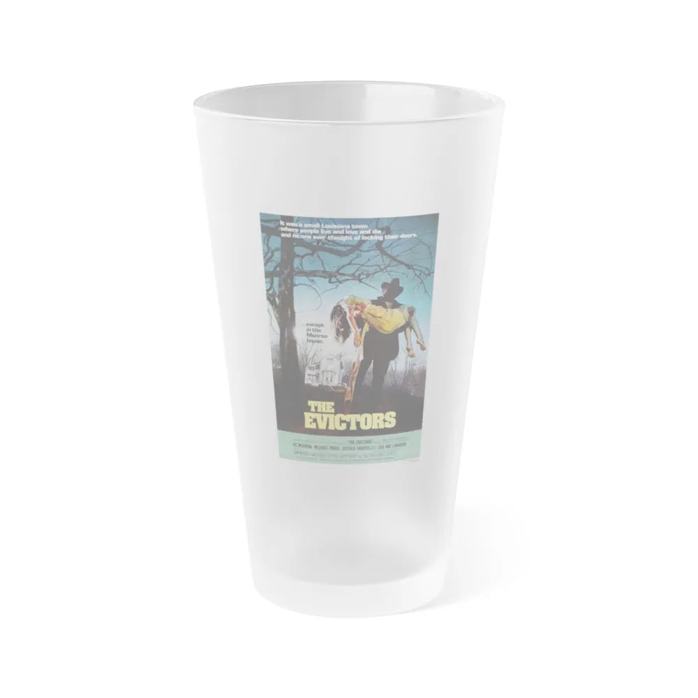 THE EVICTORS 1979 Movie Poster - Frosted Pint Glass 16oz-16oz-Frosted-Go Mug Yourself