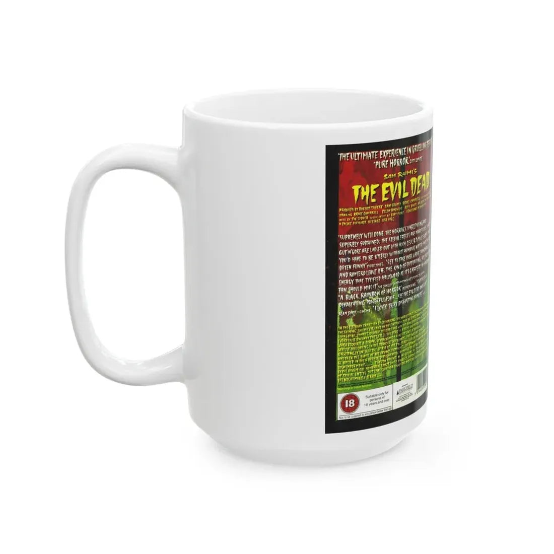 THE EVIL DEAD (VHS COVER) - White Coffee Mug - Go Mug Yourself