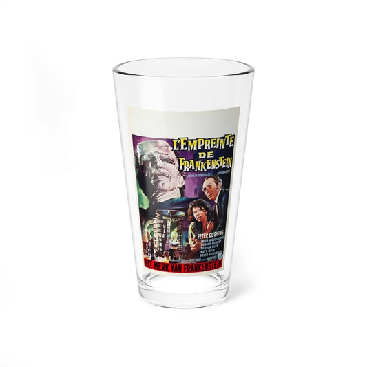 THE EVIL OF FRANKENSTEIN (BELGIAN) 1964 Movie Poster - Pint Glass 16oz-16oz-Go Mug Yourself