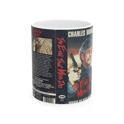 THE EVIL THAT MEN DO (VHS COVER) - White Coffee Mug 11oz - Go Mug Yourself