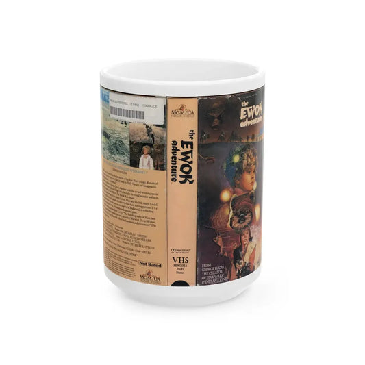 THE EWOK ADVENTURE (VHS COVER) - White Coffee Mug 15oz - Go Mug Yourself