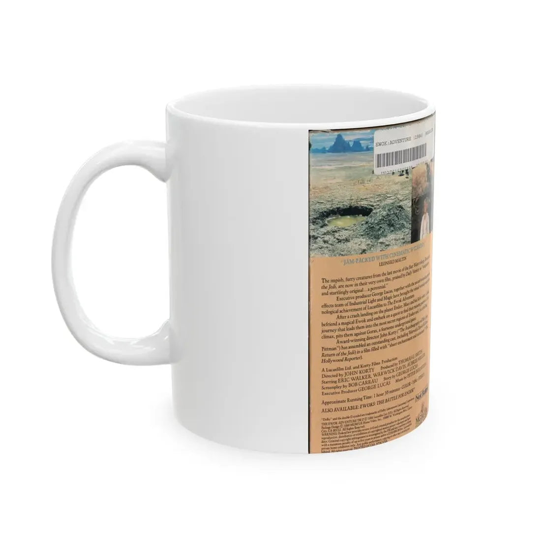 THE EWOK ADVENTURE (VHS COVER) - White Coffee Mug - Go Mug Yourself