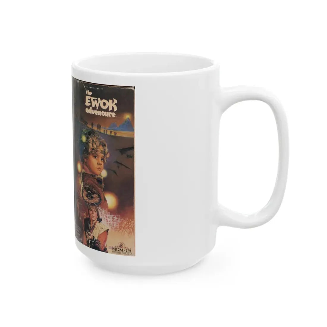 THE EWOK ADVENTURE (VHS COVER) - White Coffee Mug - Go Mug Yourself