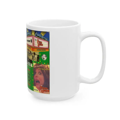 THE EXECUTIONER 2 AND FROZEN SCREAM DOUBLE FEATURE (VHS COVER) - White Coffee Mug - Go Mug Yourself