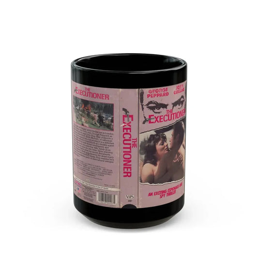 THE EXECUTIONER JOAN COLLINS (VHS COVER) - Black Coffee Mug 15oz - Go Mug Yourself