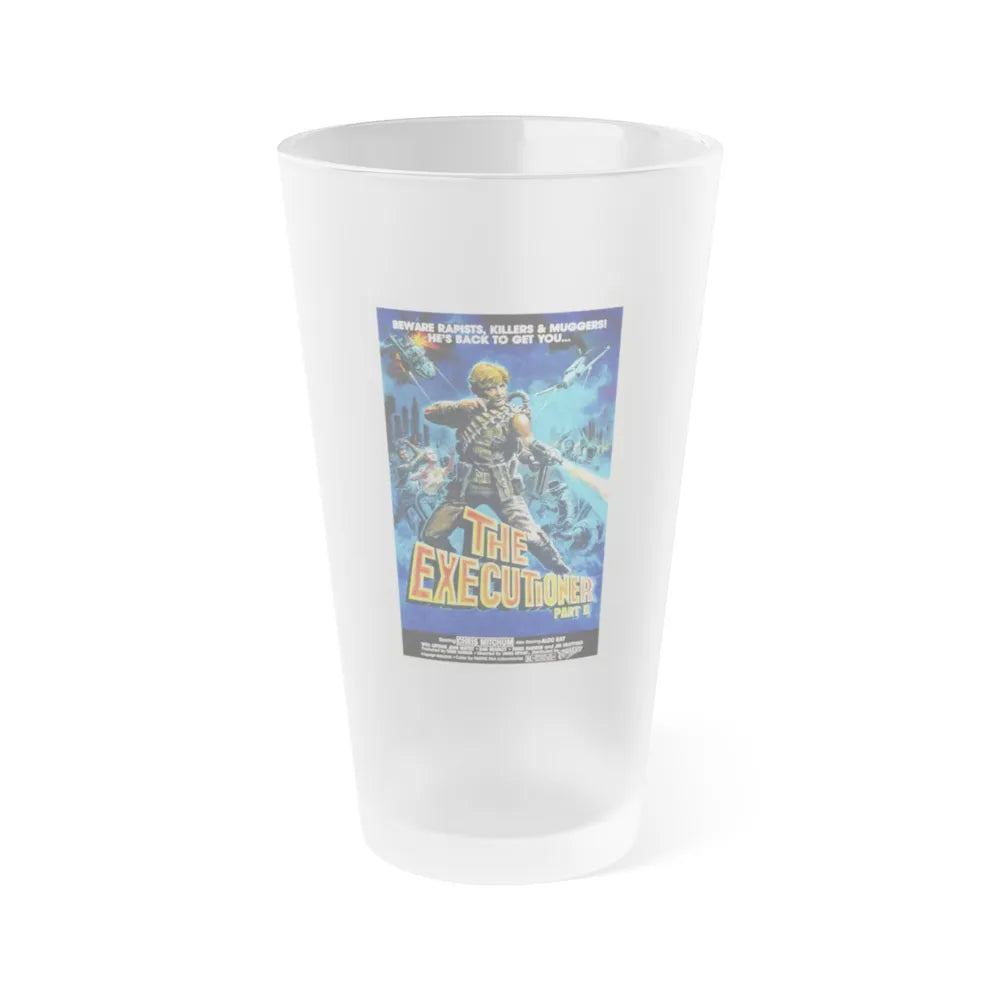 THE EXECUTIONER PART 2 1984 Movie Poster - Frosted Pint Glass 16oz-16oz-Frosted-Go Mug Yourself